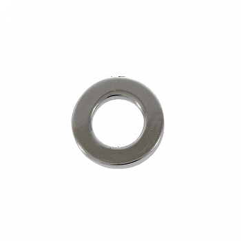 Кольцо литое, ТТ-191274-1, разм.19(10)x 3мм, цв.никель полированый, уп.8шт