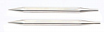 12328 Knit Pro Спицы съемные для вязания Nova cubics 8мм для длины тросика 28-126см, никелированная латунь, серебристый, 2шт