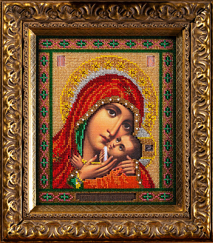 Набор для вышивания бисером КРОШЕ арт. В-183 Богородица Касперовская 19х23 см