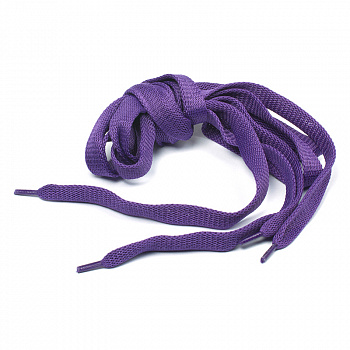 Шнурки плоские 14 мм 06с2341 длина 150 см, компл.2шт, цв.фиолетовый
