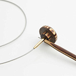 350614 Knit Pro Тросик для съемных спиц Lantern Moon (заглушки 2шт, кабельный ключик) длина 76см (готовая длина с спицами 100см)