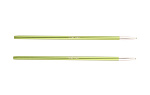 47501 Knit Pro Спицы съемные для вязания Zing 3,5мм для длины тросика 28-126см, алюминий, хризолитовый (зеленый) 2шт