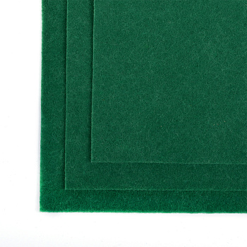 Фетр листовой полужесткий IDEAL 1мм 20х30см арт.FLT-HS1 уп.10 листов цв.049 т.зеленый