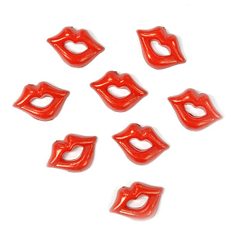 Пластиковые губы для игрушек арт.TBY.D1 цв.красный уп.100шт.