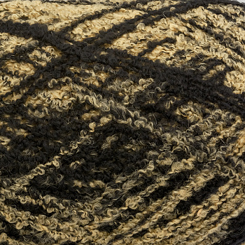 Пряжа для вязания ПЕХ Суперфантазийная (50% шерсть, 50% акрил) 1х360г/830м цв.1042 чёрно-бежевый