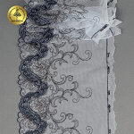 Кружево вышивка на сетке KRUZHEVO арт.TBY.OG75 шир.185мм цв.мульти,левая уп.6,75м