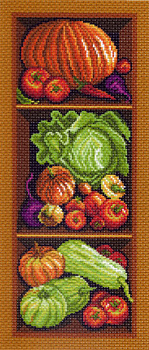 Рисунок на канве МАТРЕНИН ПОСАД арт.24х47 - 1395 Полка с овощами
