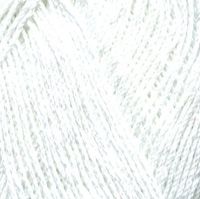 Пряжа для вязания ТРО Алина (100% мерсеризованный хлопок) 10х50г/220м цв.0235 супер белый