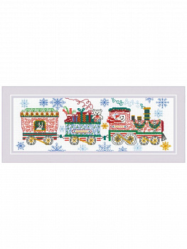 Набор для вышивания РИОЛИС арт.2156 Новогодний поезд 30х10 см