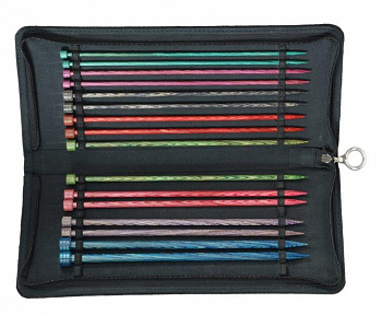 90228 Knit Pro Набор прямых спиц для вязания Dreamz 35см 8 видов спиц 3,5-8мм