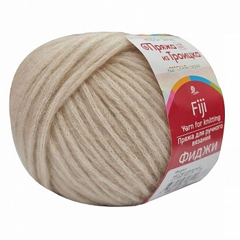 Пряжа для вязания ТРО Фиджи (20% мериносовая шерсть, 60% хлопок, 20% акрил) 5х50г/95м цв.0442 натуральный