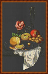Набор для вышивания ОРНАМЕНТ арт. НТ-003 Натюрморт с апельсином 24х34см