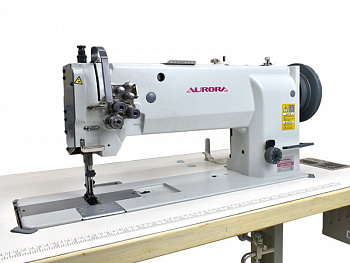 Промышленная швейная машина для сверхтяжелых материалов с увеличенным вылетом рукава/Головка A-878 - вылет рукава 1005 мм - межигольное 12,7 мм