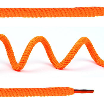 Шнурки TBY декоративные круглые 05мм 130см арт.SLC013 цв.флуор.оранжевый уп.10шт