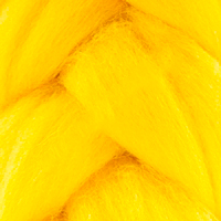 Шерсть для валяния КАМТ Лента для валяния (шерсть п/т 100%) 1х50г/2,1м цв.104 желтый