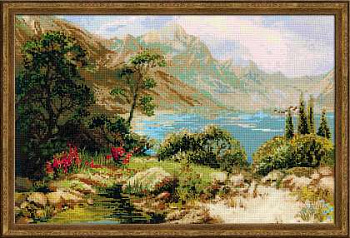 Набор для вышивания РИОЛИС арт.1397 Горное озеро 60х40 см