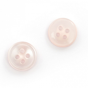 Пуговицы пластик CB M-07 цв.012 св.розовый 16L-10мм, 4 прокола, 144 шт