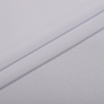 Ткань креп-шифон арт.TBY.8021-043 плот.105г/м2 100% ПЭ шир. 150см цв.43 белый уп.5м