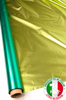 Полисилк 11/03-46 металлиз. зеленый с салатовым (100см х 50м)