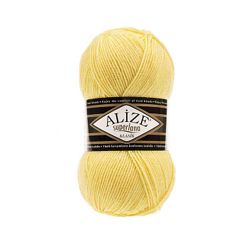 Пряжа для вязания Ализе Superlana klasik (25% шерсть, 75% акрил) 5х100г/280м цв.187 лимонный