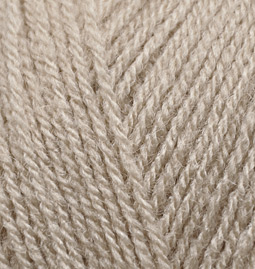 Пряжа для вязания Ализе Superlana TIG (25% шерсть, 75% акрил) 5х100г/570 м цв.207 св.коричневый