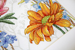Набор для вышивания LUCA-S арт. BU4019 Цветы и бабочкa 22,5х31,5 см