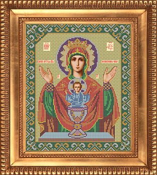 Набор для вышивания бисером GALLA COLLECTION арт.И 006 Икона Божией Матери Неупиваемая чаша 28x33 см