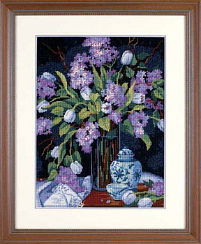 Набор для вышивания DIMENSIONS арт.DMS-20067 Тюльпаны и сирень 30х41 см