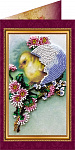 Набор для вышивания бисером АБРИС АРТ арт. AO-002 Пасхальная открытка 02 8,4х14 см