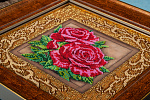 Набор для вышивания бисером КРОШЕ арт. В-411 Роскошные розы 20.5x20.5 см