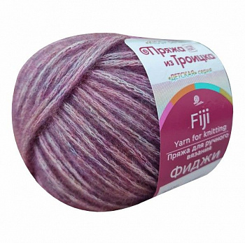 Пряжа для вязания ТРО Фиджи (20% мериносовая шерсть, 60% хлопок, 20% акрил) 5х50г/95м цв.0885 брусничный меланж