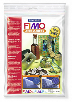 FIMO Текстурные листы Фактура дерева/Плетение, арт.8744 05
