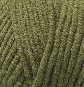 Пряжа для вязания Ализе Lana Gold Plus (49% шерсть, 51% акрил) 5х100г/140м цв.029 хаки