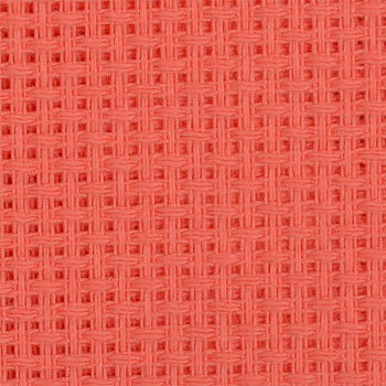 Канва для вышивания крупная арт.854 (10х44кл) 40х50см цв.коралл