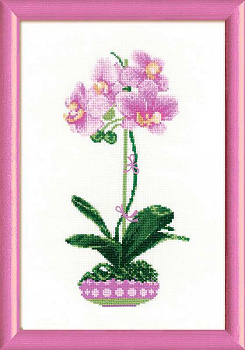 Набор для вышивания РИОЛИС арт.1163 Сиреневая орхидея 21х30 см