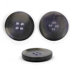 Пуговицы 8377 (1500) цв.098 фиолетовый/черный 32L-20мм, 4 прокола, 100 шт