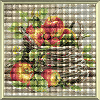 Набор РИОЛИС мозаичная картина арт.AM0015 Спелые яблоки 27х27 см