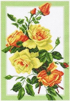 Рисунок на канве МАТРЕНИН ПОСАД арт.37х49 - 1224 Букет роз