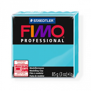 FIMO professional полимерная глина, запекаемая в печке, уп. 85г цв.бирюзовый, арт.8004-32