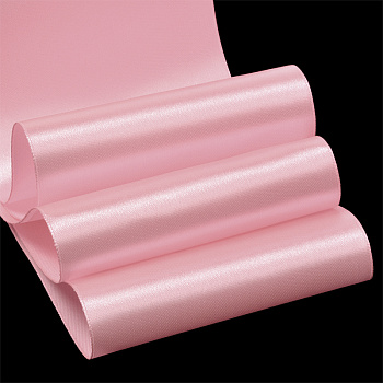 Лента атласная 100мм  цв.3077 св.розовый IDEAL уп.27,4 м