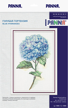 Набор для вышивания PANNA арт. C-1988 Голубая гортензия 20х30 см