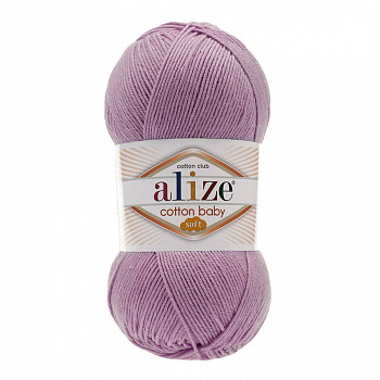 Пряжа для вязания Ализе Cotton Baby Soft (50% хлопок, 50% акрил) 5х100г/270м цв.520 роза барочная