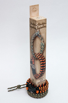 Набор для творчества Вяжи веревки арт.553 Змейка оранжево-черная