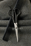 Ножницы КРАМЕТ (Могилев) Н-062 парикмахерские с усилителем, 175 мм