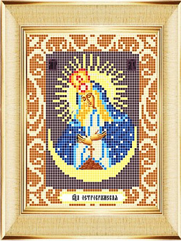 Рисунок на ткани БОЖЬЯ КОРОВКА арт.БК.0082 Богородица Остробрамская 12х16 см