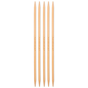 222215 PRYM Спицы чулочные для вязания Prym 1530 4,5мм 20см, бамбук, натуральный, уп.5шт