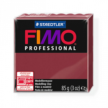 FIMO professional полимерная глина, запекаемая в печке, уп. 85г цв.бордо, арт.8004-23