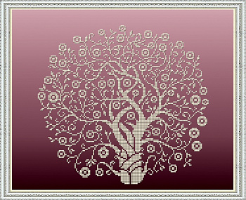 Набор для вышивания бисером СЛАВЯНОЧКА арт. НК-3065 Дерево Изобилия в золоте 35х28,5 см