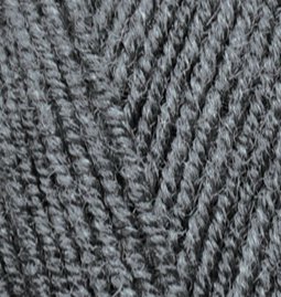 Пряжа для вязания Ализе Sekerim Bebe (100% акрил) 5х100г/320м цв.197 угольно-серый