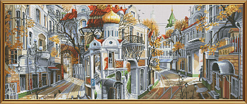 Набор для вышивания мулине НОВА СЛОБОДА арт.РЕ0332 Обратная сторона Москвы 62х26 см